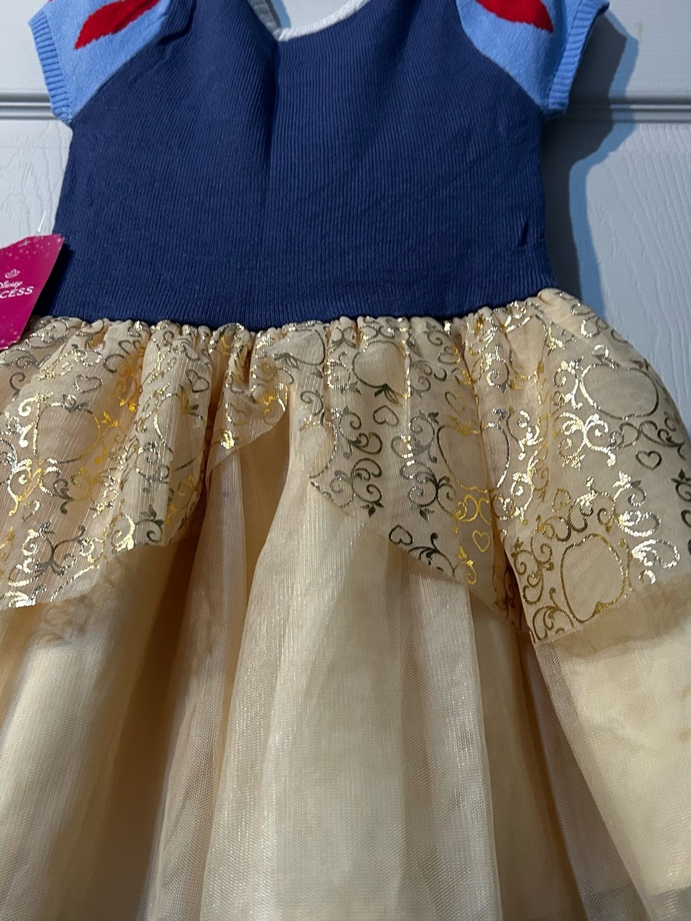 Disney Girls Navy, Light Blue, Red & Gold Princess Costume Dress - Picture 6 of 8